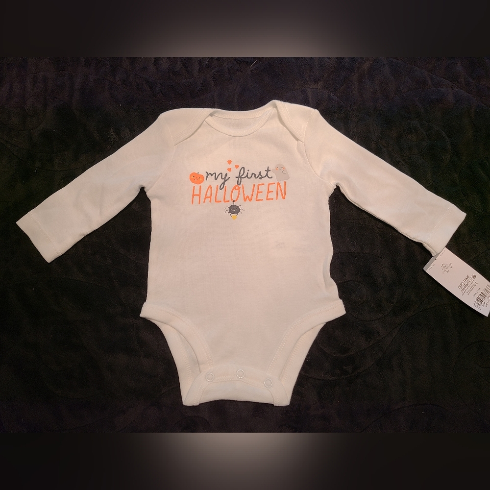 "MY FIRST HALLOWEEN" Onsie. NEW! 3 MO